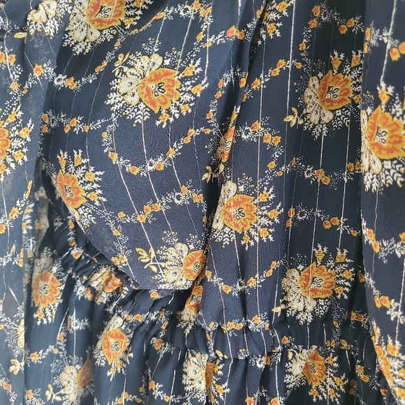 Club Monaco gold point halter silk dress - Picture 4 of 8